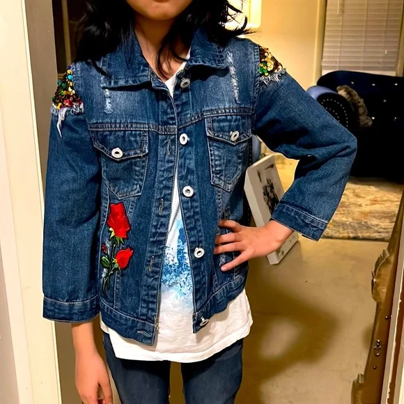 Embellished hot sale jean jackets